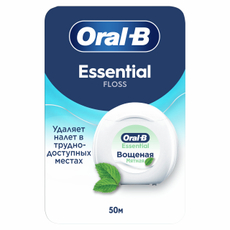 Зубная нить Oral-B Essential Floss мята, 50м