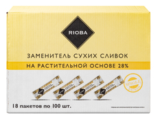 RIOBA Заменитель сухих сливок растительная основа 28% (2.5г x 100шт), 250г