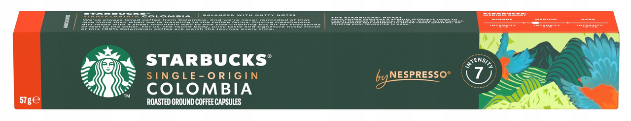 Кофе в капсулах для кофемашин Starbucks Single-Origin Colombia 10шт, 57г