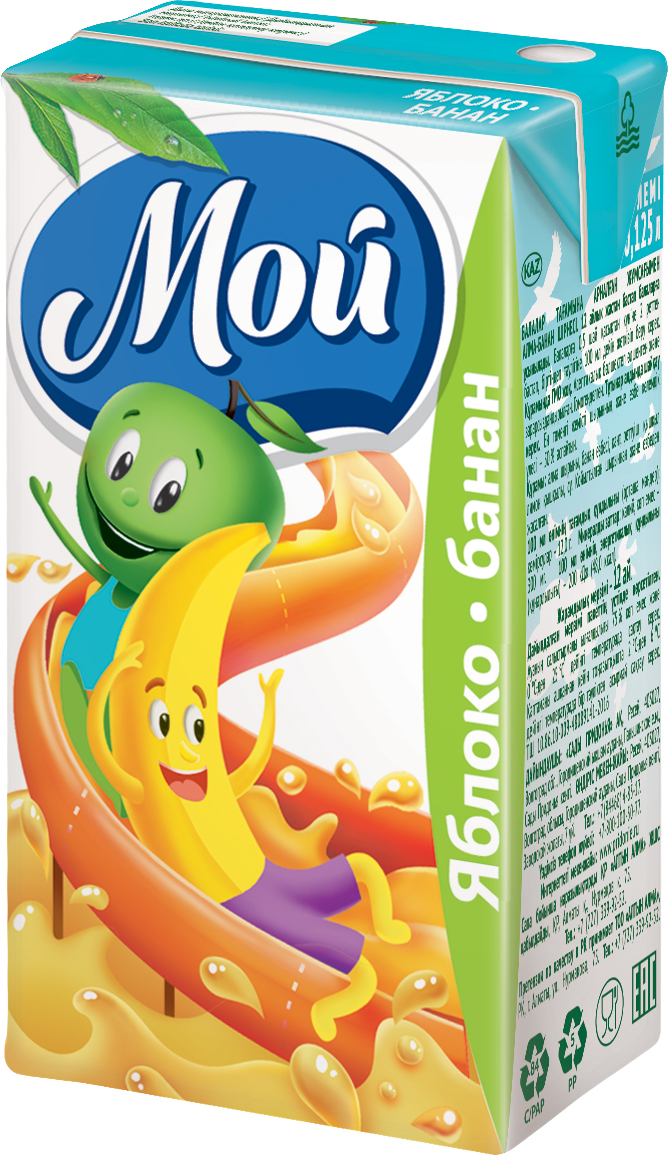 Изображение товара Нектар Мой яблочно-банановый с мякотью, 125мл