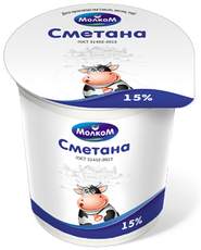 Сметана Молком 15%, 400г
