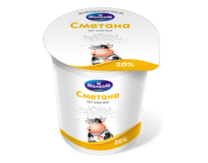 Сметана Молком 20%, 400г