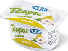 Творог мягкий Молком груша 6%, 125г