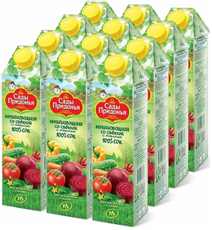 Сок Сады Придонья Мультиовощной со свеклой, 1л x 12 шт