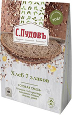 Смесь хлебная С.Пудовъ 7 злаков готовая, 500г