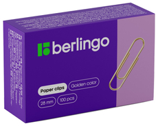 Скрепки Berlingo 100шт, 28мм