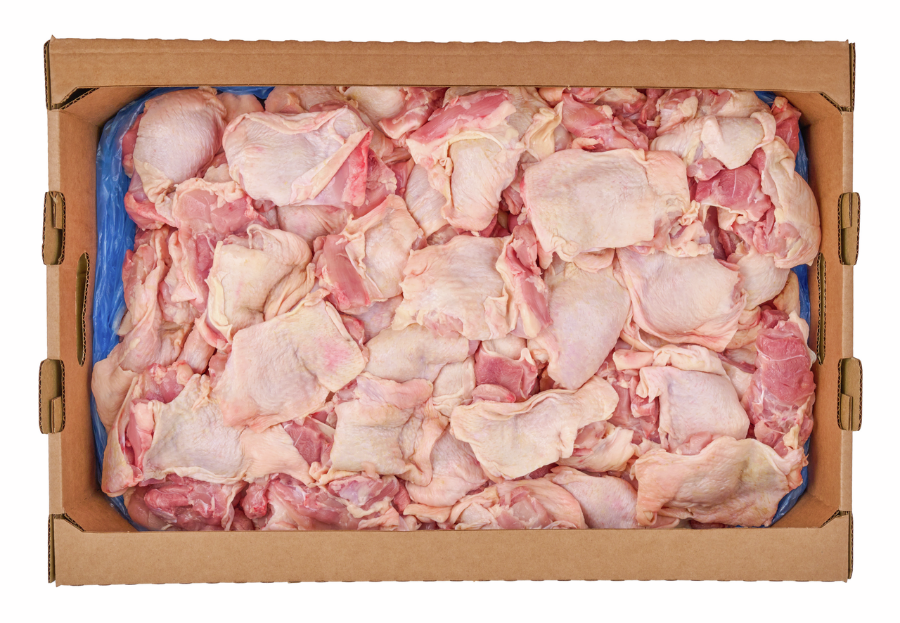 Бедро цыпленка-бройлера Мираторг бескостное с кожей охлажденное, ~14кг