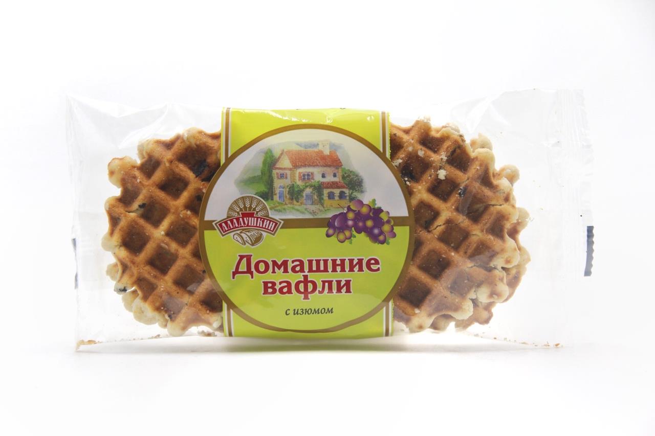 Вафли Домашние АЛАДУШКИН с изюмом, 100г