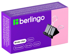 Зажимы для бумаг Berlingo 12шт, 25мм