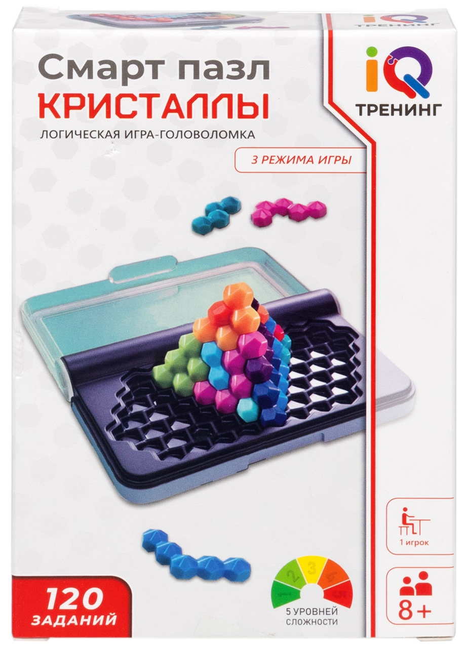 Игра настольная 1Toy Смарт пазл Кристаллы логическая