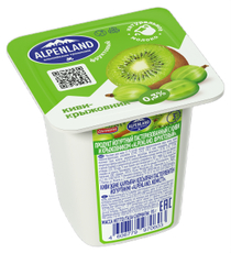 Продукт йогуртный Alpenland киви, крыжовник и ананас 0.3%, 95г