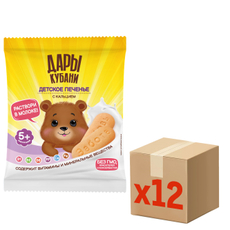 Печенье детское Дары Кубани с кальцием, 50г x 12 шт
