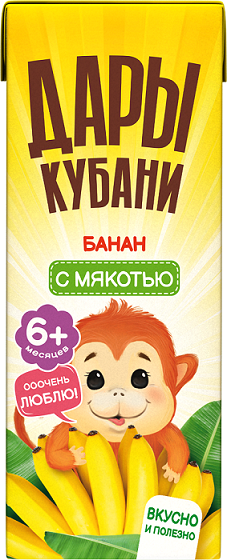 Нектар Дары Кубани банановый, 200мл