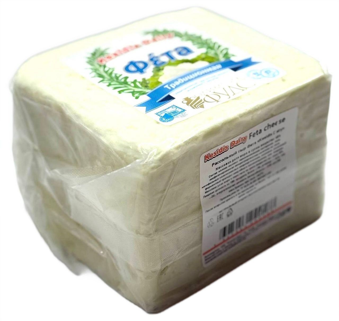Сыр Kesidis Dairy Фета традиционная 45%, 1кг