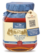 Мед дикий Берестов А.С.Таежный избранное, 500г