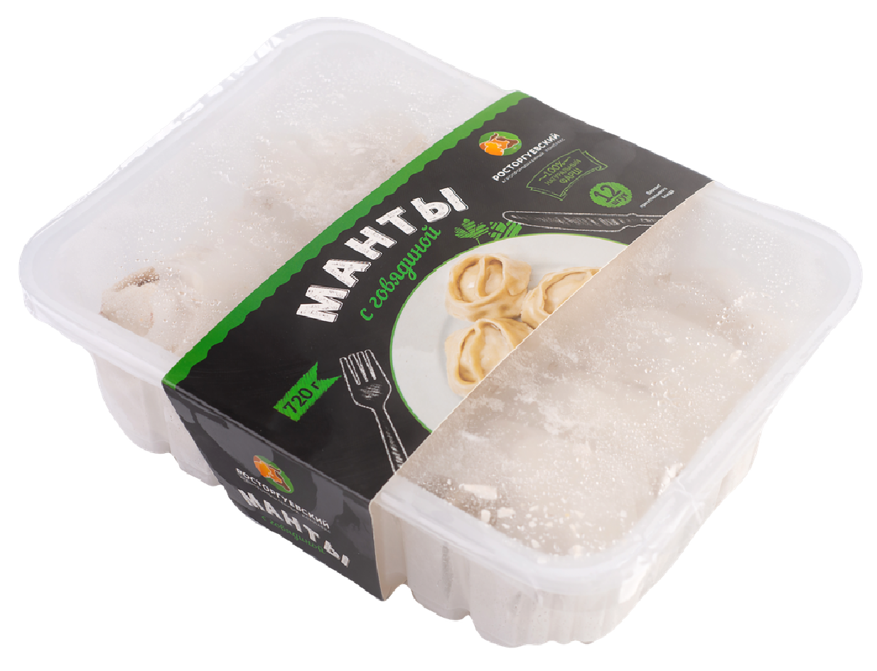 Манты Росторгуевский с говядиной, 720г