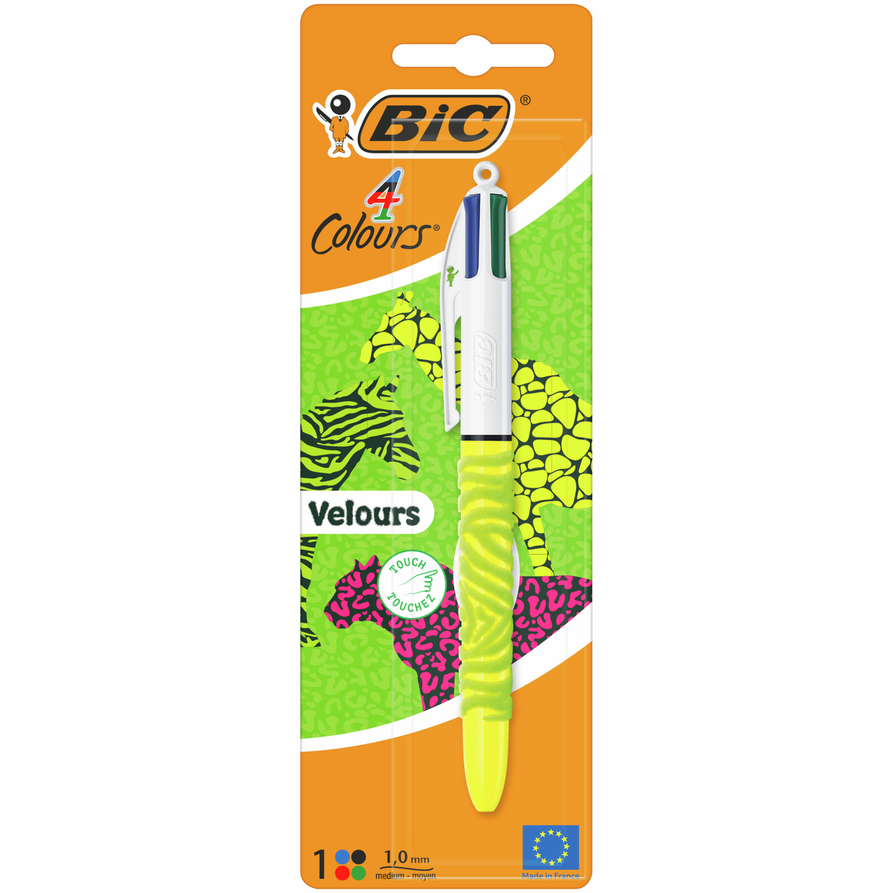 Изображение товара Ручка шариковая BIC Colours Velour 4-цветная