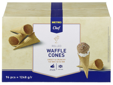 METRO Chef Рожки вафельные для мороженого 130 х 50мм (96шт х 13г), 1.248кг