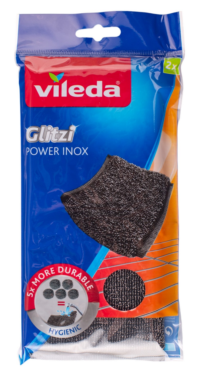 Губка Vileda Inox Power металлическая, 2шт
