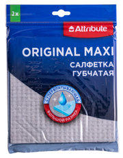 Салфетка Attribute Original Maxi губчатая 2шт, 18 x 20см