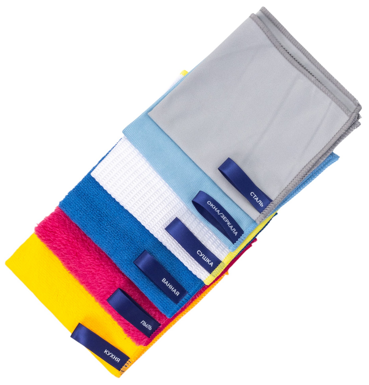 Салфетка Attribute Multi Surface микрофибра 6шт, 30 x 30см