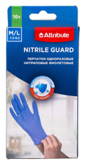 Перчатки Attribute Nitrile Guard размер M-L, 10шт