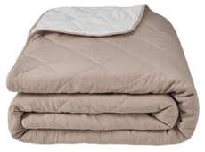 Покрывало Guten Morgen Softouch двустороннее микрофибра бежевое-молочное, 210 x 240см