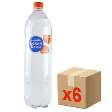 Вода Белый ключ питьевая газированная, 1.5л x 6 шт