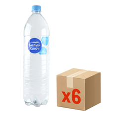 Вода Белый ключ питьевая негазированная, 1.5л x 6 шт
