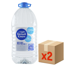 Вода Белый ключ минеральная негазированная, 5л x 2 шт