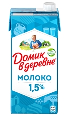 Молоко Домик в деревне ультрапастеризованное 1.5%, 950г