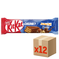 Батончик KitKat Chunky Hazelnut, 38г x 12 шт