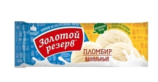 Мороженое Золотой Резерв Пломбир ванильный, 900г