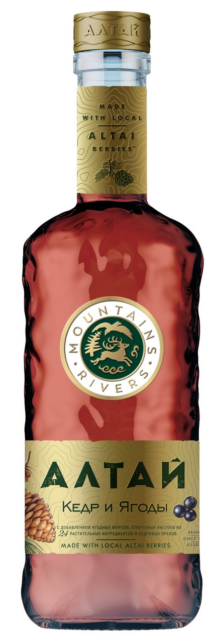 Настойка полусладкая Алтай кедр и ягоды, 0.5л