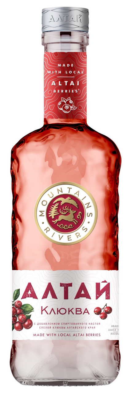 Настойка горькая Алтай черная клюква, 0.5л