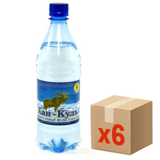 Вода Хан-Куль минеральная газированная, 1.3л x 6 шт