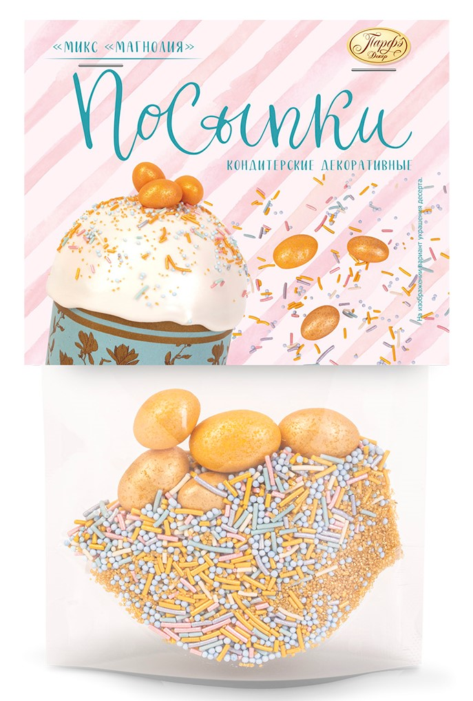 Посыпки кондитерские Парфэ Декор фигурные магнолия, 60г