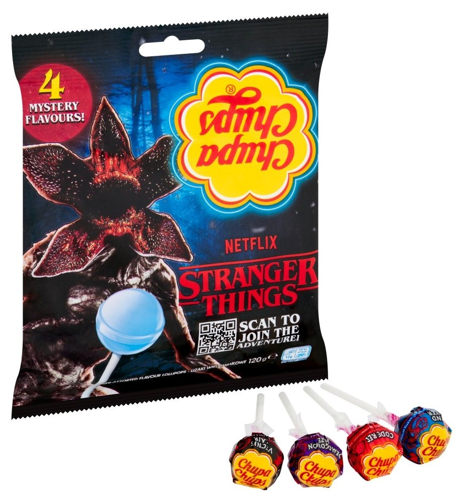 Карамель Chupa Chups Stranger Things Right Side Down (12г x 10шт), 120г