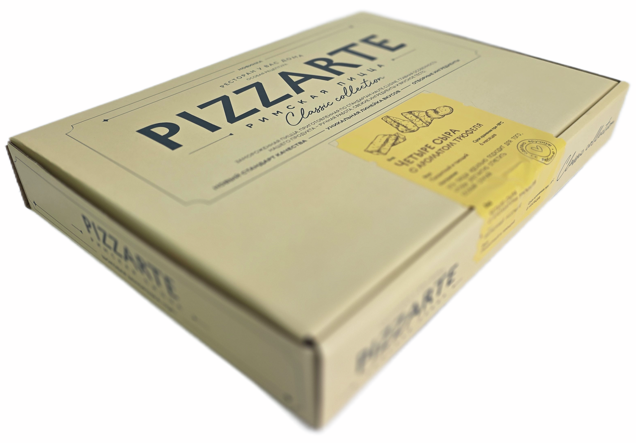 Пицца римская PizzArte 4 сыра с ароматом трюфеля замороженная, 380г