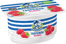 Творожок Простоквашино малина 3.6%, 110г