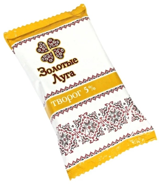 Творог Золотые луга 5%, 200г