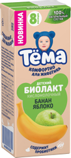 Биолакт детский Тема банан и яблоко 8+ месяцев 3%, 210г