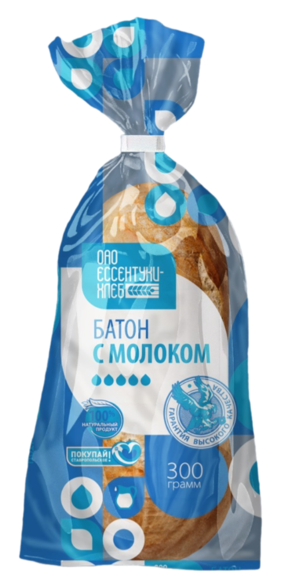 Батон Ессентуки-Хлеб с молоком, 300г