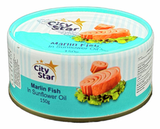 Марлин City Star черный филе в масле, 150г