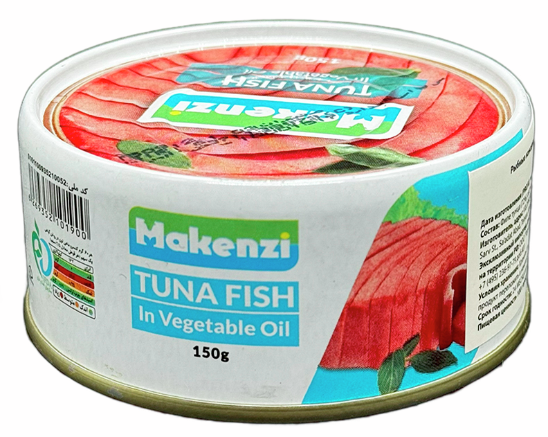 Тунец Makenzi полосатый филе в масле, 150г