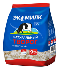Творог Экомилк рассыпчатый 9%, 280г