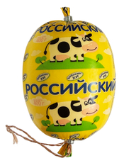 Продукт плавленый Буренкин луг Российский ломтики шарики 45%, 400г
