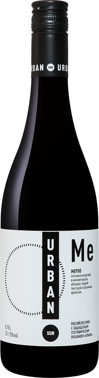 Вино Urban Sun Merlot красное сухое, 0.75л