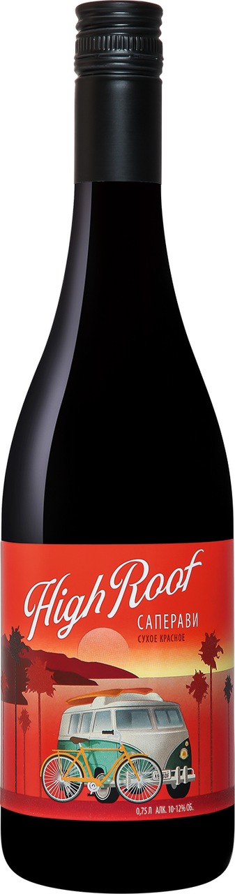 Вино High Roof Саперави красное сухое, 0.75л