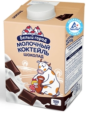 Коктейль молочный Белый город шоколад 1.2%, 500мл